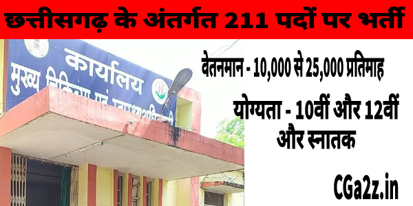 MEDICAL VIBHAG BHARTI RAIGARH 2024 || रायगढ़ के मेडिकल विभाग मे 211 पदों पर भर्ती जल्दी करे आवेदन